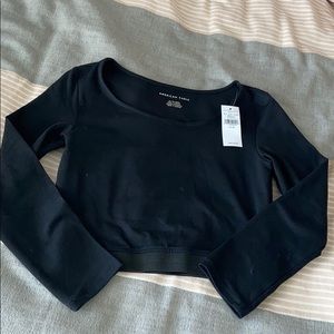 American Eagle Cropped Long Sleeve